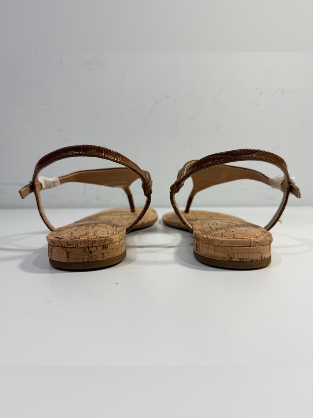 Ralph Lauren Ellington Brown Leather Thong Slingback Sandals Women’s Size 8.5 - Picture 13 of 13